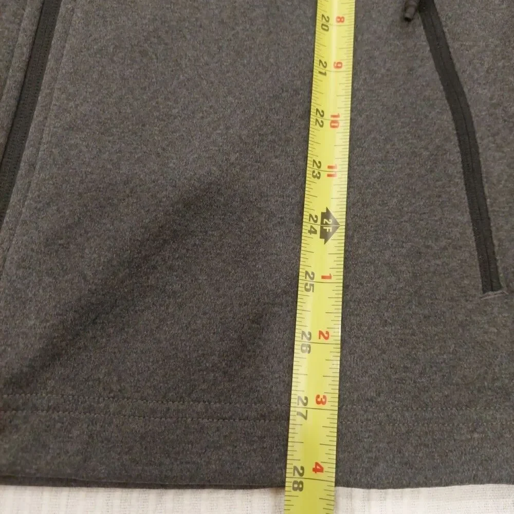 Delta Airline Promo Uplift Logo Employee Full Zip Reflective Strips Gray Jacket